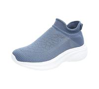 Trainers Women's Orthopaedic Trainers Breathable Sports Shoes Ergonomic Trainers Breathable Running Shoes Non-Slip Walking Shoes Leisure Shoes Health Shoes Outdoor Shoes Lightweight, blue, 9 UK