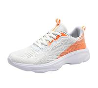 Trainers Women's Running Shoes Sports Shoes Trainers Fashion Women Sports Flat Base Non-Slip Lightweight Lacing Comfortable Colour Block Simple Design Casual Style Trainers Women Elegant, a, 5.5 UK