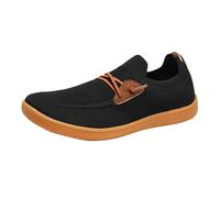 Trainers, Women's Sports Shoes, Summer Knitted Mesh Breathable Trainers, Plain, Slip-On Soft Sole, Comfortable Jogging Shoes, Outdoor, Large Sizes, Summer Shoes with Laces, 38.5-44.5 EU, black, 9 UK