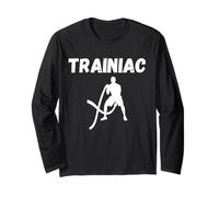 Trainiac Using Battle Ropes Workout Long Sleeve T-Shirt