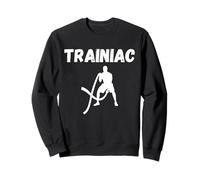 Trainiac Using Battle Ropes Workout Sweatshirt