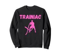 Trainiac Using Battle Ropes Workout Sweatshirt