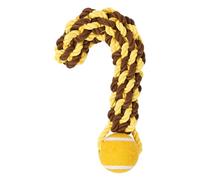 Training Ball Dog Toy with Rope,Rope Ball Dog Toy - Pet Teething Rope Ball Toy - Multifunctional Dog Teething Toy for Backyard, Garden, Home and Park