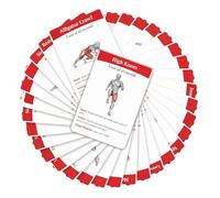 Training Card Game - 3.5 Inch Cards | Waterproof Paper - 36 Strength Training Cases for Home Gym, Outdoor Exercises, Strengthening Workout Guide mus