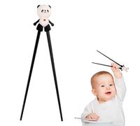 Training Chopsticks, Black Panda Chopsticks for Kids, Silicone Non Slip Easy to Hold, Beginner Children's Learning Chopstick, for Home School Restaurant Use