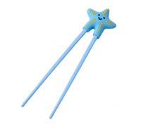 Training Chopsticks, Reusable Silicone Learning Chopsticks, Starfish Blue Learning Chopstick for Adult Beginners, Foreign Learners, Sushi Lovers, Eating Tools