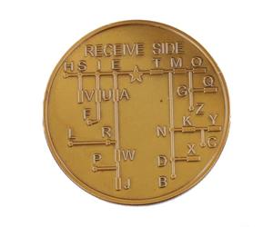 Training Coin for Morse Code Practice Supporting Amateur Radio Licensing Prep Communication Training and Historical Education (bronze)