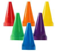Training Cones 30 Pack, 18cm Mini Traffic Cones, Plastic Football Cones