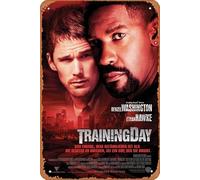 Training Day 2001 Metal Retro Tin Sign Wall Decoration 12 x 8 inches Movie Poster Vintage Look
