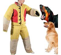 Training Dog Protective Clothing, Outdoor Stray Dog Overalls Anti-Bite Unisex Body Protection Bite Suit Jacket for Medium Large Dogs Bite Training (L)