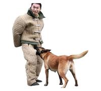 Training Dog Protective Clothing, Professional Dog Bite Sleeves Suit, Large Body Protection Police Dog Training Bite Suit Jacket(S)