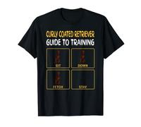 Training Dogs Funny Curly Coated Retriever T-Shirt