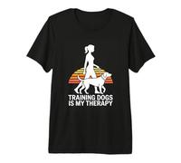 Training Dogs is My Therapy Dog Trainer Life Premium T-Shirt