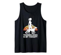 Training Dogs is My Therapy Dog Trainer Life Tank Top