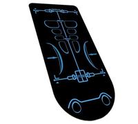 Training Equipment Mat - 160 x 70 cm, Versatile Ab Roller Knee Mats, Abdominal Knee Mat, Sound-Absorbing Knee Joint Protective Pad, Non-Slip Training Mats for Ab Roller, Gym, Workouts