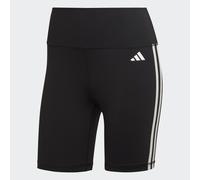 Adidas Womens Training Essentials 3-Stripes High-Waisted Short Legging Size: Extra Large, Colour: Black