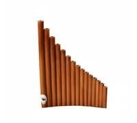 Training Flute Bamboo Musical Instrument Polished Artistic Pan Flute Smooth Edge Beginner Student Suitable for Collection Performance Music Practice Teaching, 15 Pipes, style to 1