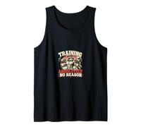 Training for Absolutely No Reason Funny Gym Raccoon Tank Top