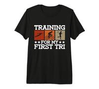 Training for My First Tri - Triathlon Training Triathlete Premium T-Shirt