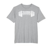 Training for My Old Lady Body, WEIGHLIFTING T-Shirt, Men's Big and Tall, Heather Grey, 4X Tall