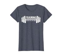 Training for My Old Lady Body, WEIGHLIFTING T-Shirt, Women, Heather Blue, Medium