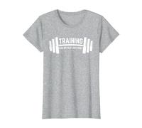 Training for My Old Lady Body, WEIGHLIFTING T-Shirt, Women, Heather Grey, Small