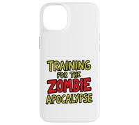 Training For The Zombie Apocalypse Survival Fitness Graphic Case for iPhone 14 Plus