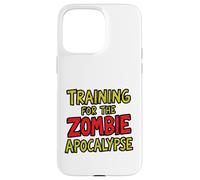 Training For The Zombie Apocalypse Survival Fitness Graphic Case for iPhone 15 Pro Max