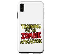Training For The Zombie Apocalypse Survival Fitness Graphic Case for iPhone XS Max
