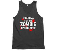 Training for The Zombie Apocolypse Mens Womens Unisex Vest Tank Top -Small-Black