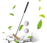 Training Golf Club Portable Zinc Alloy Putter, Two-Way Steel Tool, Lightweight Anti-Rust Shaft for Indoor Practice Swing, Grip Stick for Beginners, Home, School, Bedroom, Living Room Equipment