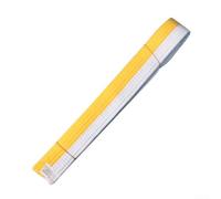 Training Grading Belt 280cm for Kids and Adults(White-yellow)
