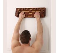 Training Hang Board - Wooden Finger Hangboard with Multiple Holes, Adjustable Depth, Strong Load-bearing for Climbing Training and Core Building