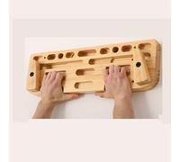 Training Hang Board - Wooden Finger Hangboard with Multiple Holes, Adjustable Depth, Strong Load-bearing for Climbing Training and Core Building