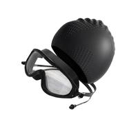 Training Hat and Goggles Set Silicone Long Hair Cap with Adjustable Strap Glasses for Pool Use and Lessons Swim Cap Goggles Set Long Hair Swimming Gear Pool Training Accessories Silicone Swim Hat Anti