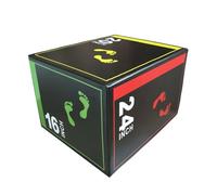 Training Jump Boxes, Non-Slip Plyometric Jump Box, Balance Training Ground, Stable Base Design, for Squat Deadlift Skipping Speed Beginner Youth Garage Use, 15.75 x 19.69 x 23.62 Inches