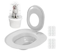 Training Kit - Portable Modern Durable Ergonomic Portable Potty, Ergonomic, Sturdy, for Cats Litter Box, Base Without Drilling Puppies | Multipurpose Outdoor Indoor Utility