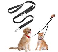 Training Lead 2M Professional Dog Lead to Stop Pulling - 2 Trigger Clips, Easy to Use, Lightweight, Soft & Durable, Perfect for Puppy Walks & Close Control, Walking Two Dogs