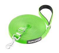 Training Lead for Dogs 15m/50ft Adjustable Long Line Dog Lead for Puppy Medium Large Dogs with Padded Handle & Storage Bag (Green)