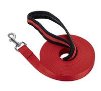 Training Lead for Dogs, 50FT/15M Long Nylon Long Line Dog Lead for Pet Tracking (Red)
