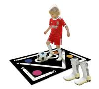 Training Mat，Soccer Training Mat with Non-Slip Socks, Kids Football Footwork Practice Pad, Agility & Dribbling Training Mat for Indoor Outdoor