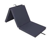 Training mattress, folding mattress, guest mattress, camping mattress, bedroom mattress, lying surface, beach mattress, mattress, mattress, 180 x 60 cm, navy blue