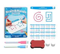 Training plan for brain training, logical educational game, 20 parts, left and right hemisphere training, hand-eye coordination, fine motor skills, learning activity for children, cards