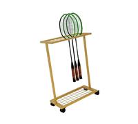 Training Privacy Screen Folding Divider Removable Ping Pong Tennis Fence Partition，Heavy Duty Rolling Sports Equipment Cart, Portable Badminton Tennis Racket Storage Rack for School Gym Trai