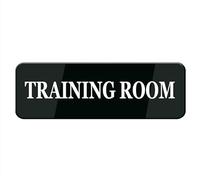 Training Room Sign, Self Adhesive Sign For Door Or Wall 9 X 3 Inch Quick And Easy Installation Premium Acrylic Design For Your Home Office/Business
