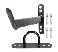 Training Rope Holder - Compact Wall , Strong Support Bracket, Black Fitness Light, Fixed Ropes Rack, Robust Ring Handle, Stable Installation Home, Basement, Strength Circle for Movement