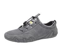 Training Shoes Men's Penny Loafer Slip-On Safety Casual Shoes Stylish and Beautiful Sports Shoes Workout Trainers Cross Training Fitness Shoes Plain Trainer Shoes Wide Feet Trainers, gray, 7 UK