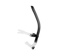 Training Snorkel for Pool Breathing Practice, Front Mounted Dry Top Design, Adjustable Head Bracket, Curved Tube Front Mounted Swim Snorkel Dry Top Swimming Pool Breathing Trainer Lap Practice Curved