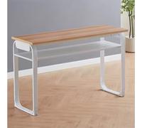Training Table with Storage Compartment, Portable Folding Conference Table for Tutoring Classes, Educational Institutions, 120x60x75cm (Chairs Not Included)