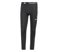 adidas Men TECHFIT Compression Training 3 Stripes Long Tight Black